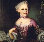 Portrait of Maria Anna Mozart unknow artist